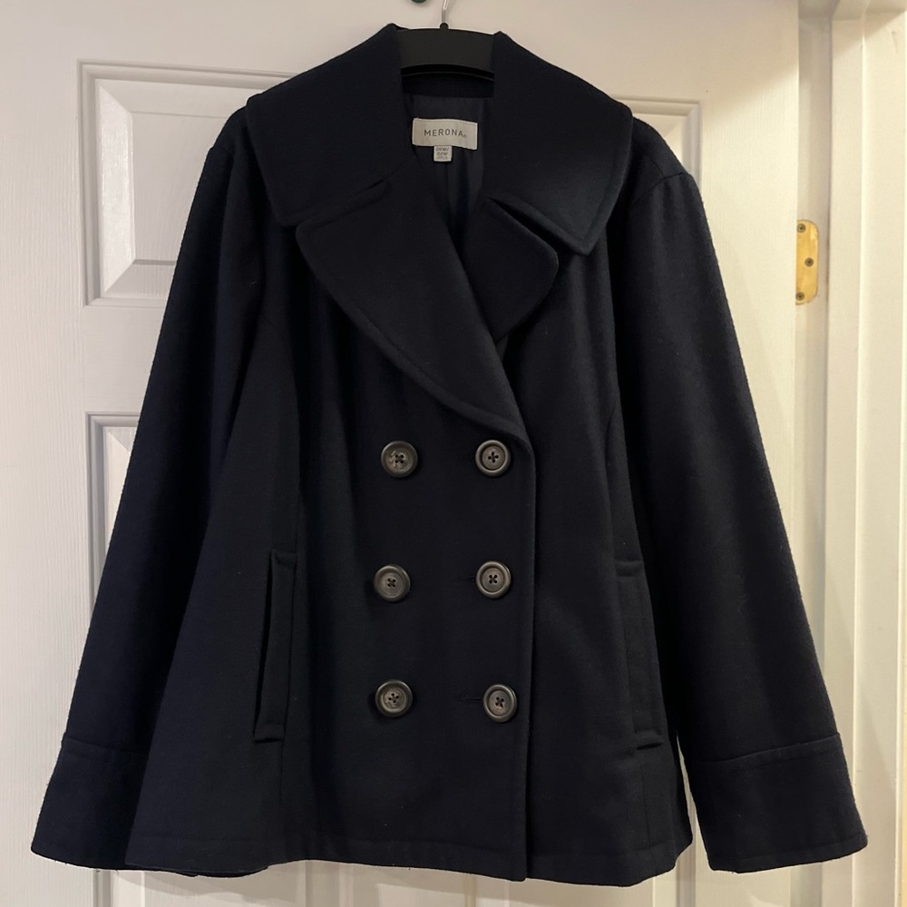Merona, 20W/22W Navy Peacoat